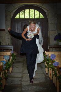 Photographe reportage Mariage Couple Mariés Quéven Morbihan Bretagne